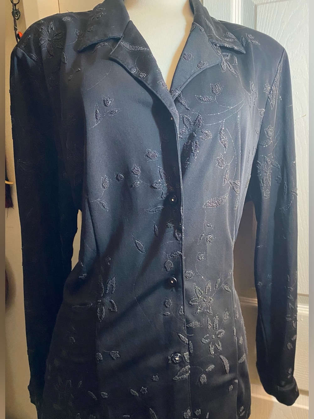 Black vintage blouse